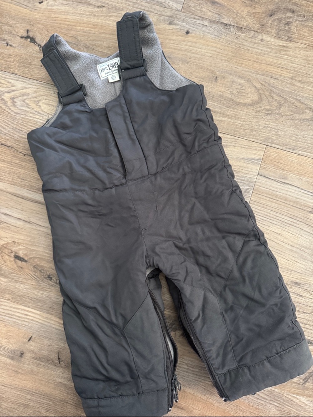 The Children's Place Black Insulated Kids Snow Overalls